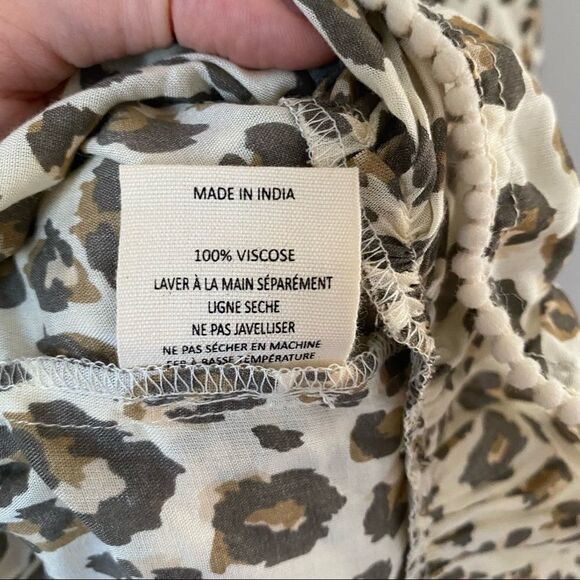 Valiante Women’s One Shoulder Mini Animal Print Flutter Sleeve Dress - Picture 6 of 7